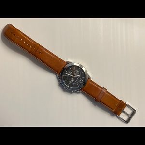 Michael Kors 🤎 MK Watch Silver w Leather Band